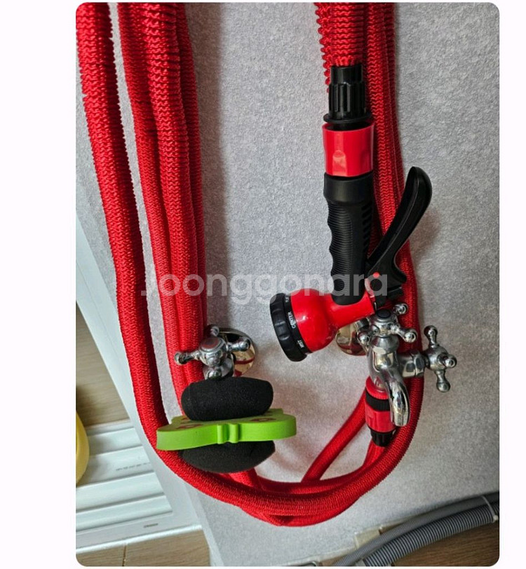 호수 베란다 욕실 세차 청소호수 신형 레드 매직호수7.5세트--3