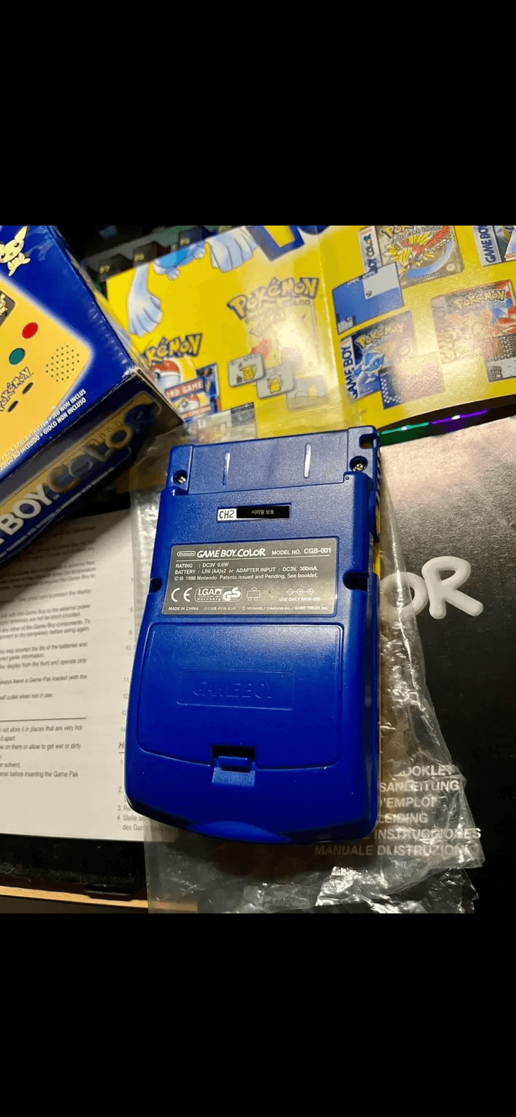 닌텐도 정품 한정판 게임보이컬러 스페셜에디션 gbc gba gbm 이미지