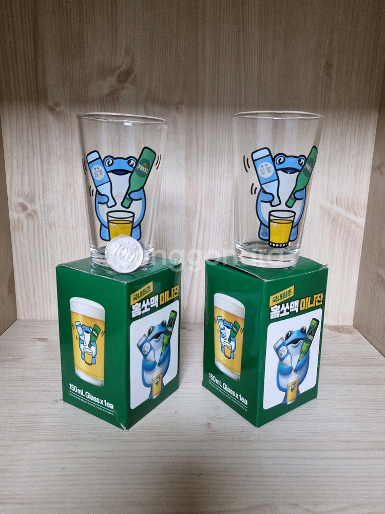 진로 한방울잔 참이슬 처음처럼 소주잔 클로버잔--5