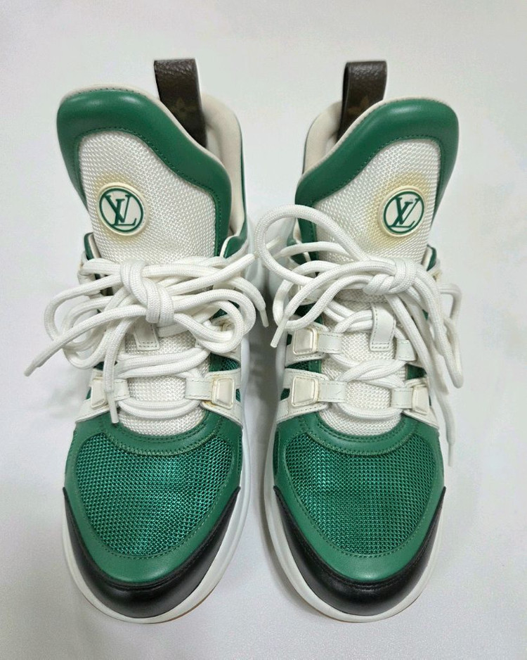 루이비통 아치라이트 그린 스니커즈 37 이미지