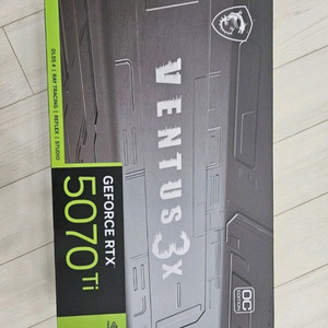 미개봉신품 MSI RTX 5070ti 16GB 그래픽카드 1 이미지