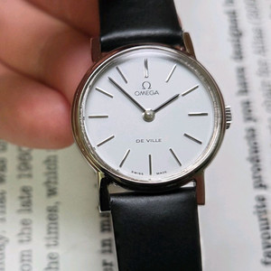빈티지 오메가 드빌 화이트 수동 메커니컬 여성용 이미지