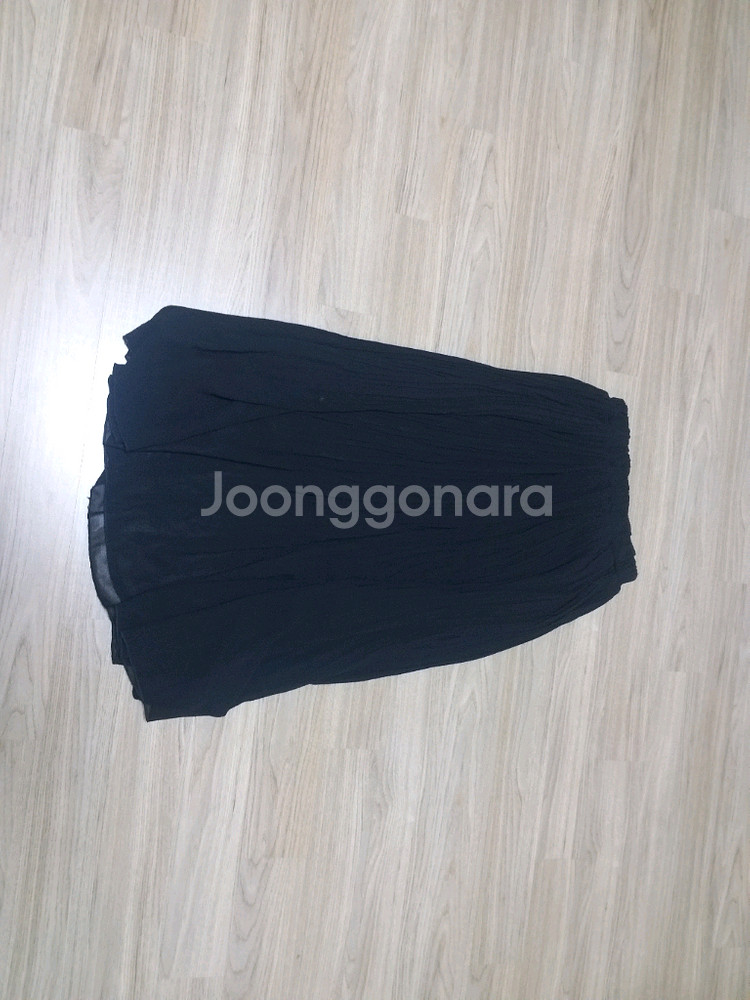 밴딩 블랙 롱치마--0