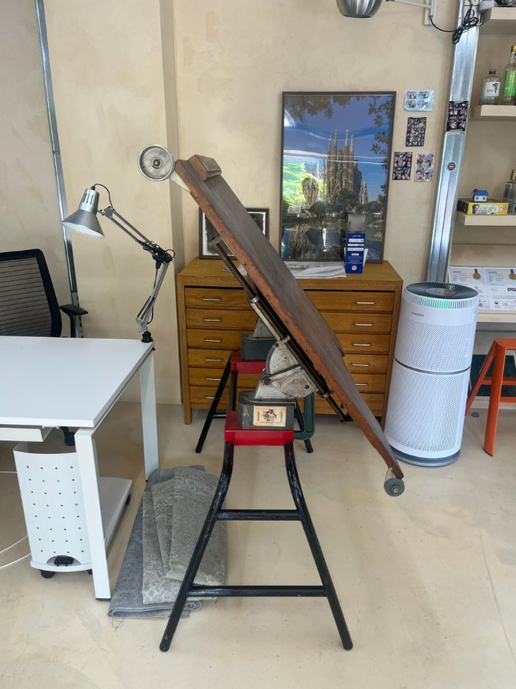 빈티지 영국 대형 제도판--0