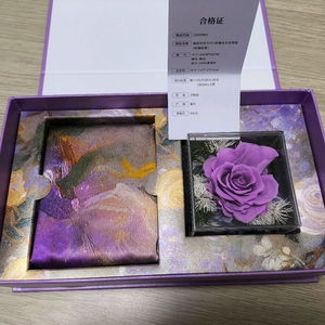 새상품)실크 스카프+프리저브드 플라워 선물 세트