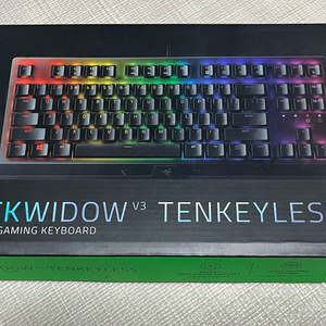 RAZER 블랙위도우 V3 텐키리스 옐로우축 리니어 기계식 키보드