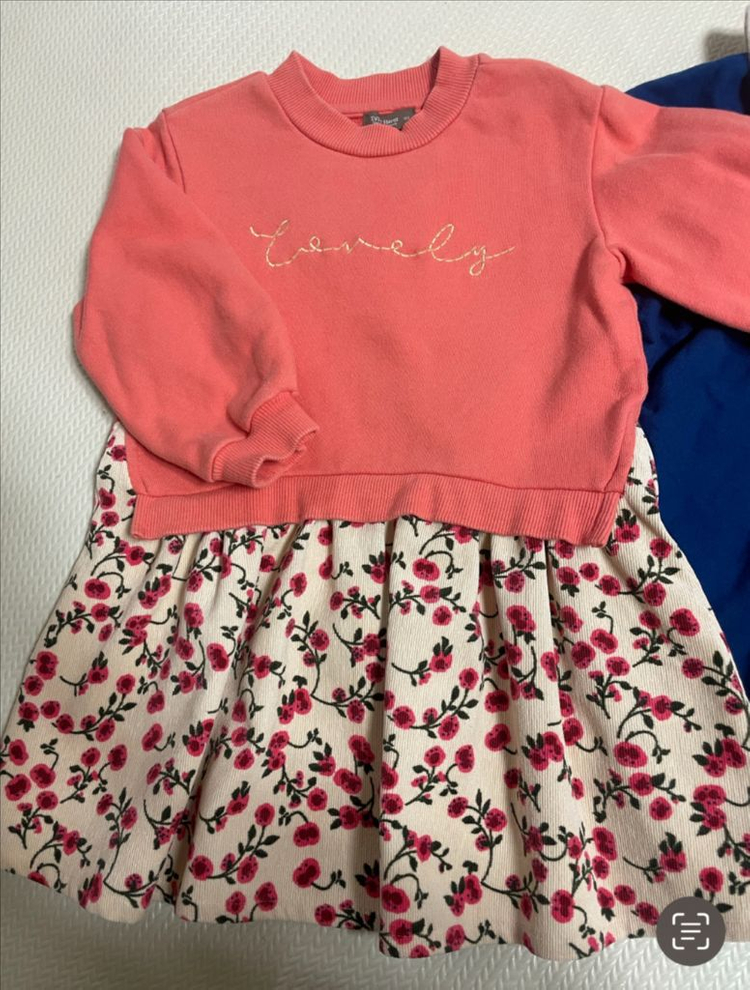 여아 원피스 2벌 일괄 100사이즈--1