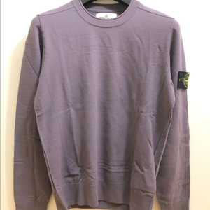 [S] 스톤아일랜드 스트레치 울 크루넥 니트 퍼플