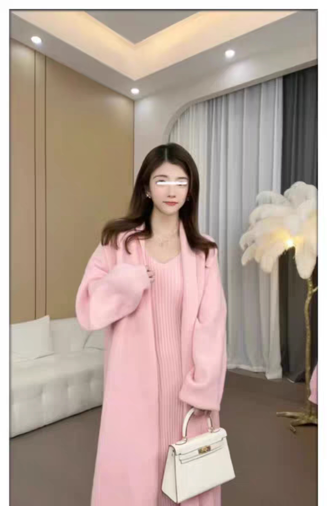 니트 롱 가디건 나시 원피스 세트--9