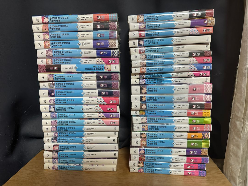 라노벨, 코믹 만화책 (고블린 슬레이어, 리제로, 청춘 돼지 시리즈, 게이머즈, 소아온 등) 이미지