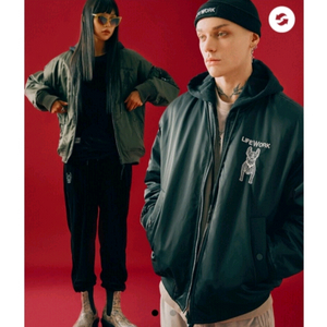 라이프워크 후드 MA-1 리버시블 패딩 항공점퍼(M)새상품