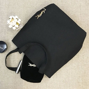 생로랑 블랙 토트백&파우치 세트