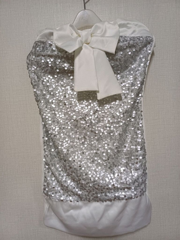 연말파티를위한 시퀸스 튜브탑미니드레스 44-55--0