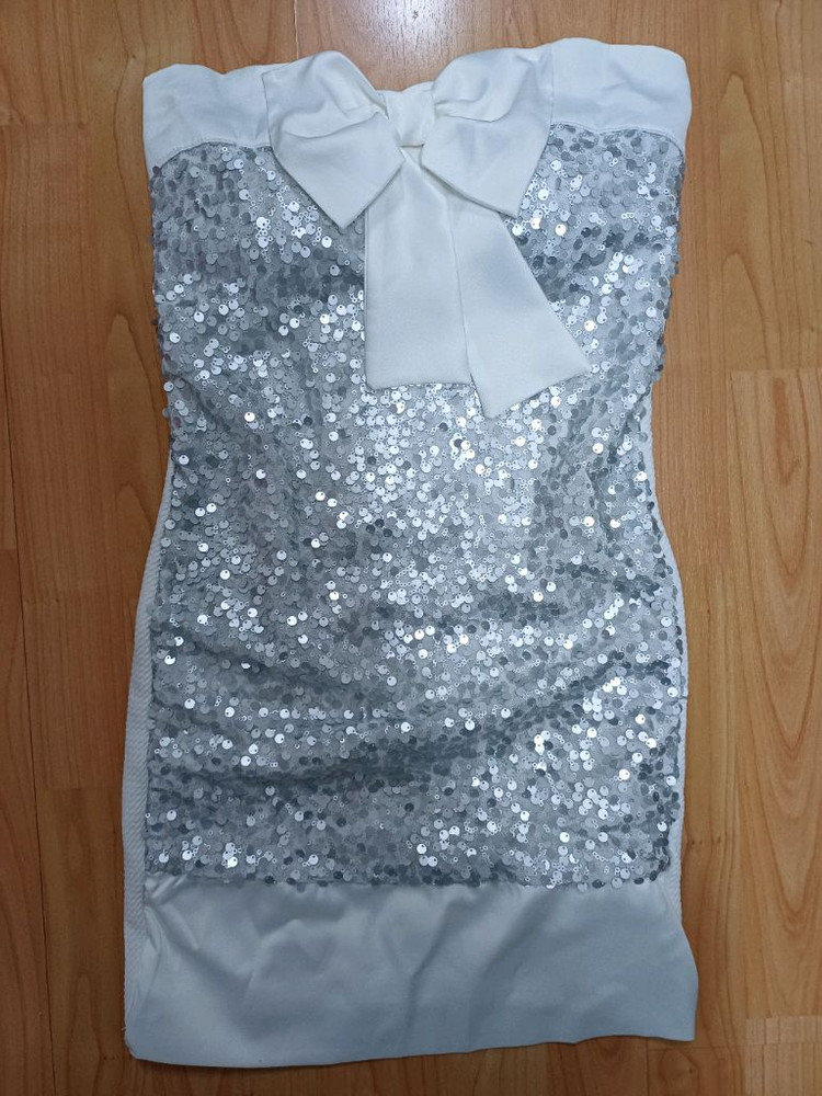 연말파티를위한 시퀸스 튜브탑미니드레스 44-55--1