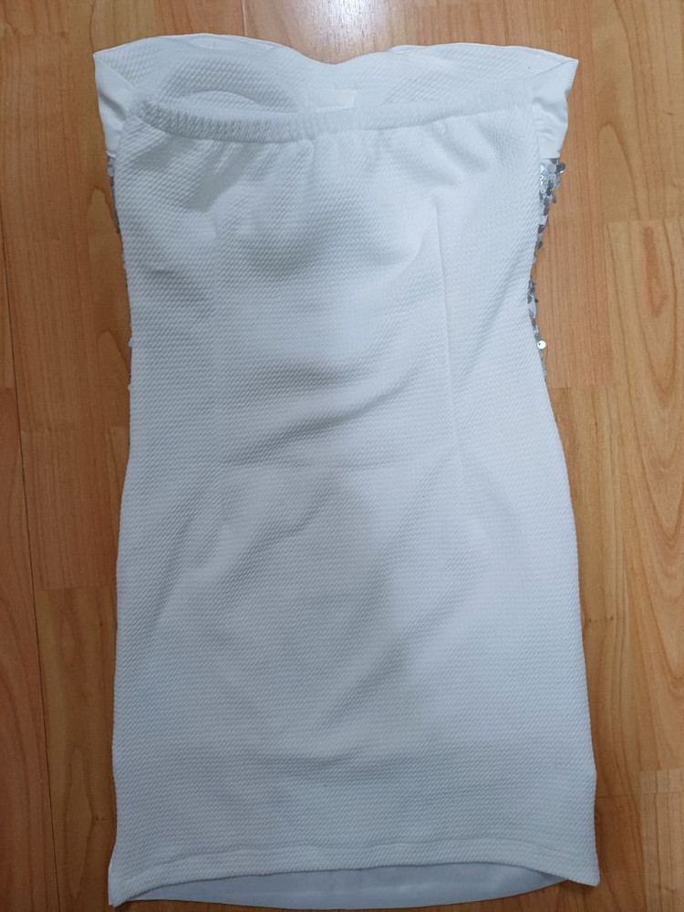 연말파티를위한 시퀸스 튜브탑미니드레스 44-55--3