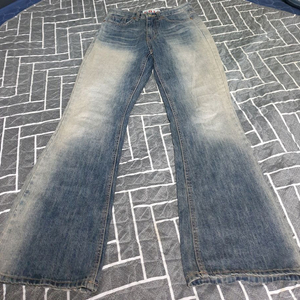 OOTJ 서울 로우라이즈 세미부츠컷 빈티지워싱 데님팬츠 (S)