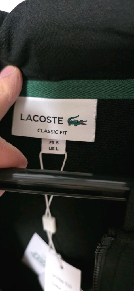 라코스테 후드 집업 SH2566-53N 블랙--4