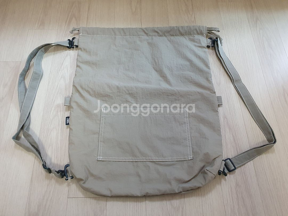 엄브로 크리스피 타슬란 3WAY 백팩 / 크림 베이지--1