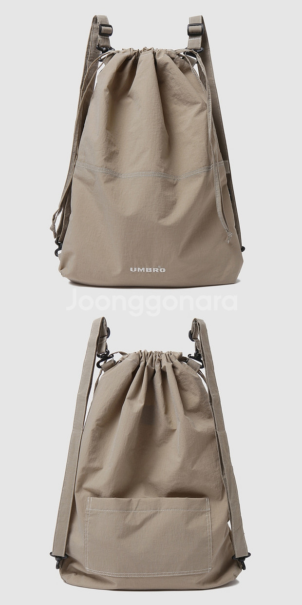 엄브로 크리스피 타슬란 3WAY 백팩 / 크림 베이지--4