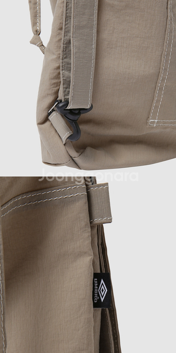 엄브로 크리스피 타슬란 3WAY 백팩 / 크림 베이지--7