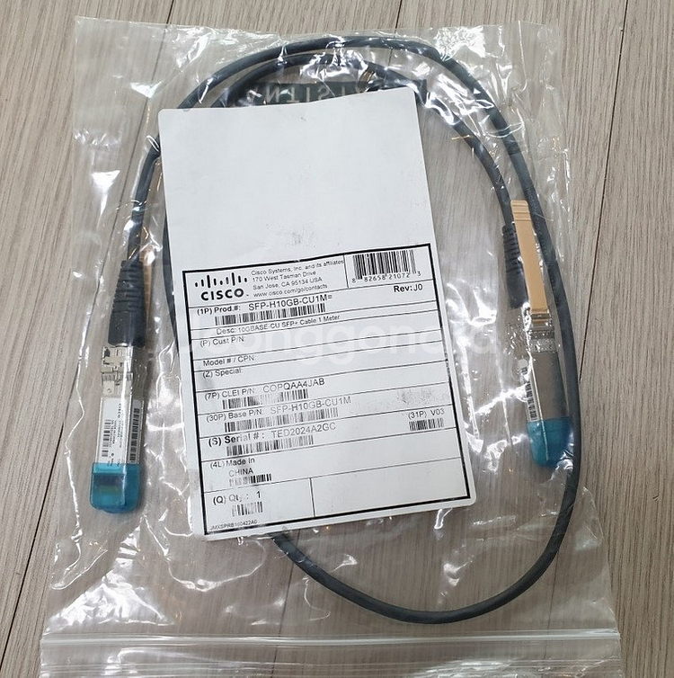 시스코 10G SFP+ DAC 케이블 1M, 3M, 5M / 10기가 연결 동축 케이블--0