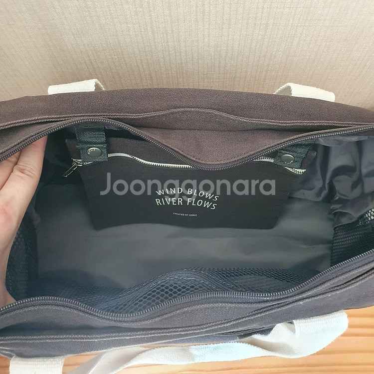 아이코닉 레이어백 / 차콜 / 보스턴백 여행가방--2