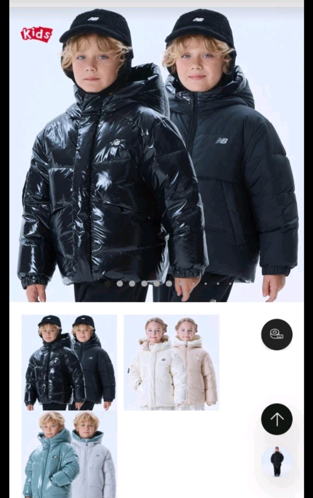 급처ㅡ마지막가격 뉴발란스키즈 리버시블 양면패딩 165(160) 새상품--1