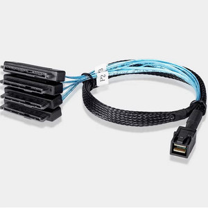 SFF-8643 (HD Mini SAS) to 4xSAS 케이블 50cm, 70cm / 레이드 카드 케이블