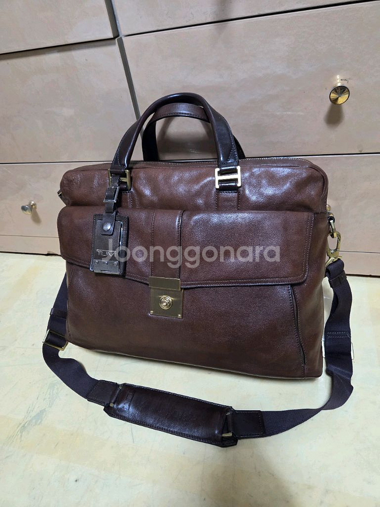 투미 정품 비콘힐 체스트넛 라지 랩탑 브리프케이스--0