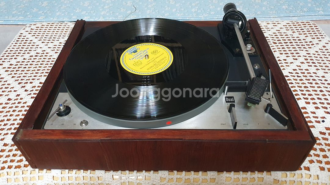 독일제 듀얼 DUAL 1219 빈티지 아이들러 턴테이블--2