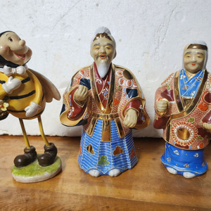 구곡 도자기 인형 3점