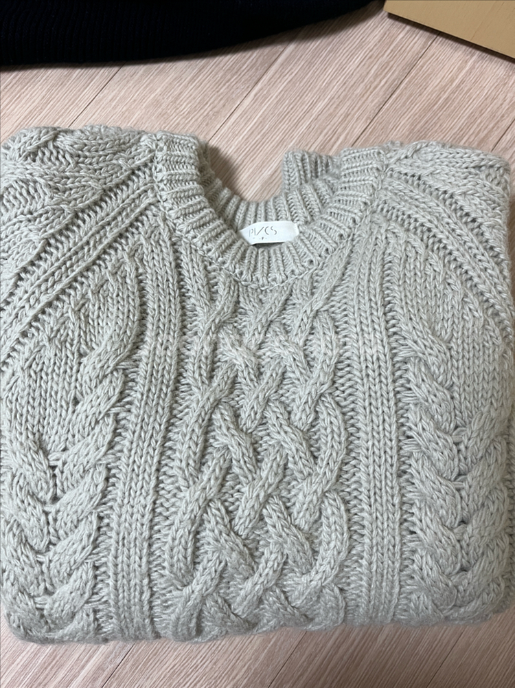 pvcs 벌키 케이블 니트--1