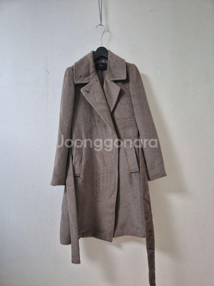 지고트 수리알파카 벨티드 코트--0