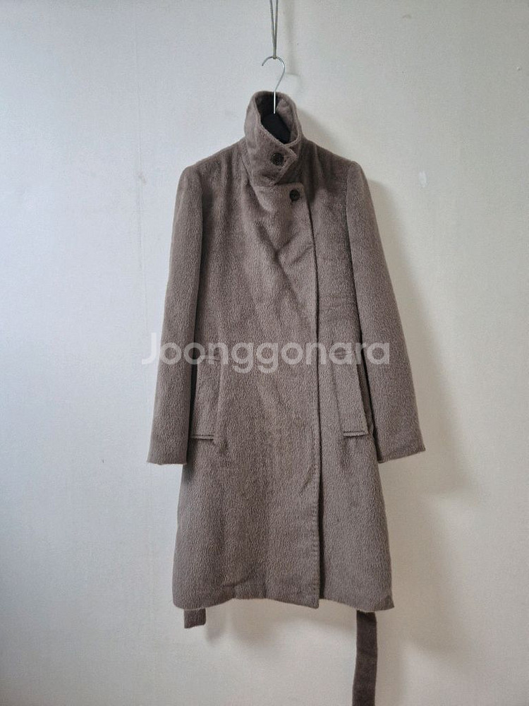 지고트 수리알파카 벨티드 코트--1