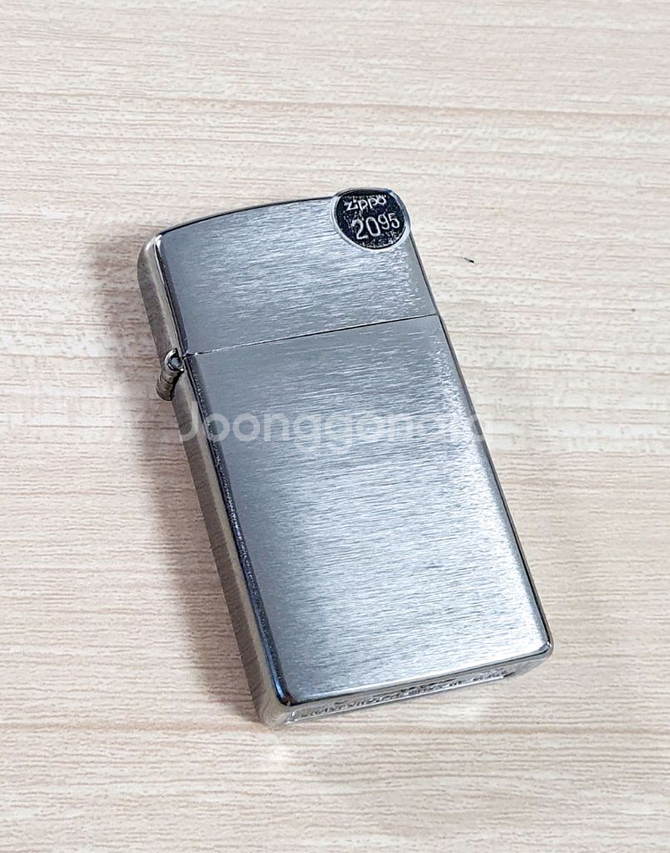 지포 정품 슬림 브러쉬드 크롬 - G032--0