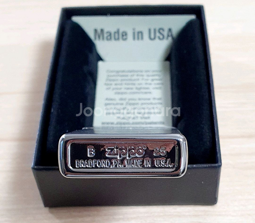 지포 정품 슬림 브러쉬드 크롬 - G032--4