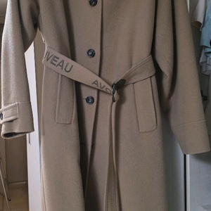 지컷 캐시미어 블렌드 벨티드 코트