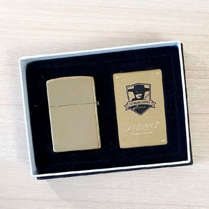 지포형 오일라이터 - 금색 유광 조로 세트 - G051