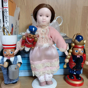 (택포)미니 포세린돌/ 포세린인형/ 빈티지인형 16센티/ 필리핀 도자기인형