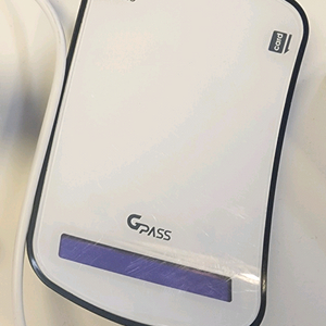 지패스 하이패스단말기(태양열 고장으로 유선사용)