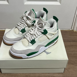 조던4 x 나이키sb 파인그린 260