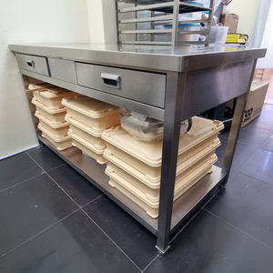 업소용 스테인리스 주방 성형 서랍형 작업대(sus304, 1500*700)