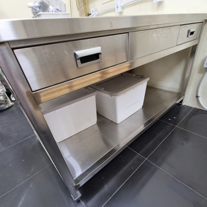 업소용 스테인리스 주방 성형 서랍형 작업대(sus304, 1500*800)