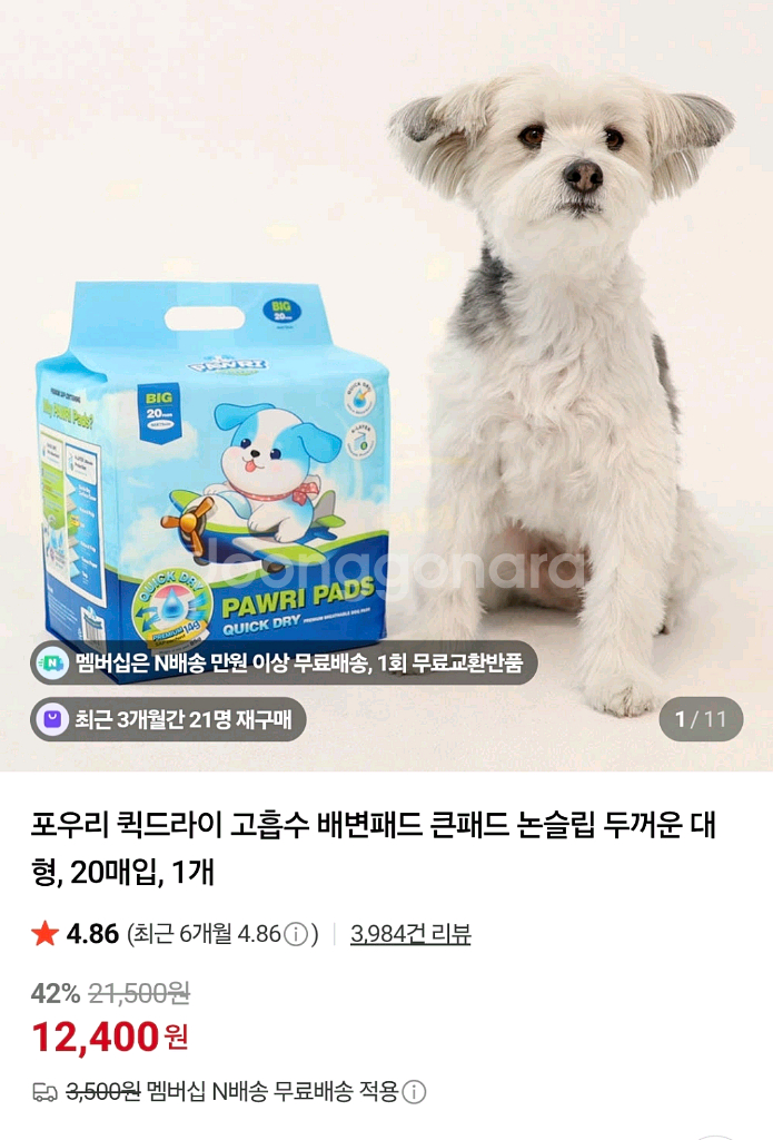 강아지 신부전 심부전 신장,심장병 처방식 사료 레날 등--6