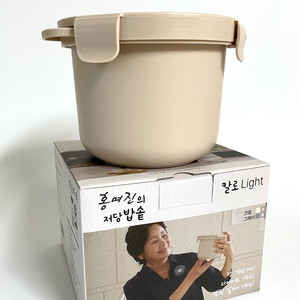 칼로라이트 저당 밥솥, 전자렌지용 밥솥 새상품