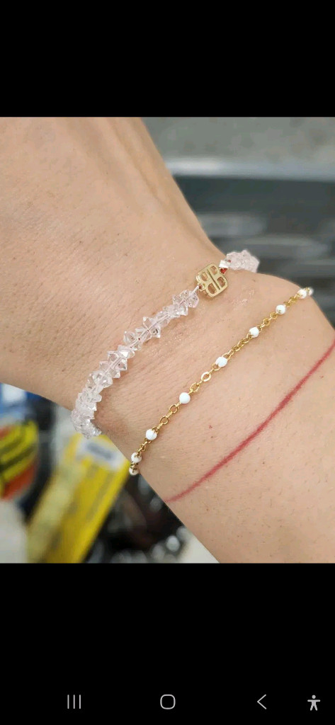 14k 골드 발렌시아가 뉴욕요이시키다이아몬드 팔찌--1