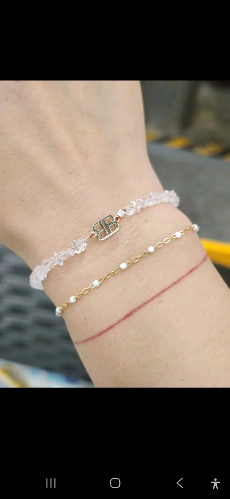 14k 골드 발렌시아가 뉴욕요이시키다이아몬드 팔찌--2