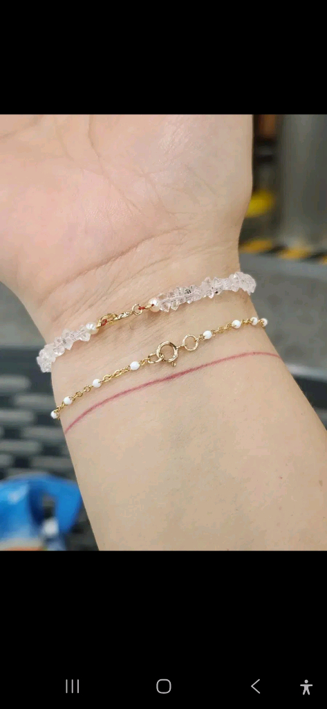 14k 골드 발렌시아가 뉴욕요이시키다이아몬드 팔찌--7