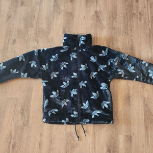 아디다스 모노그램 퍼 겨울 털점퍼 블랙 85< 가격내림>