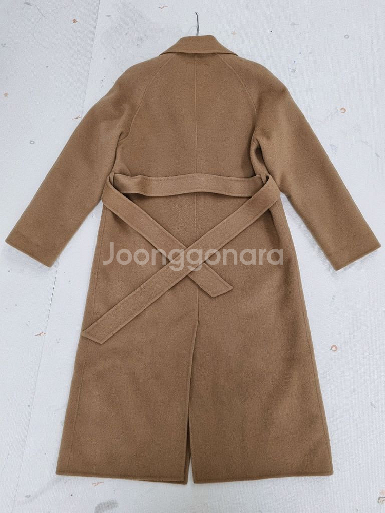 산드로 sandro 카멜 캐시미어 혼방 코트--2